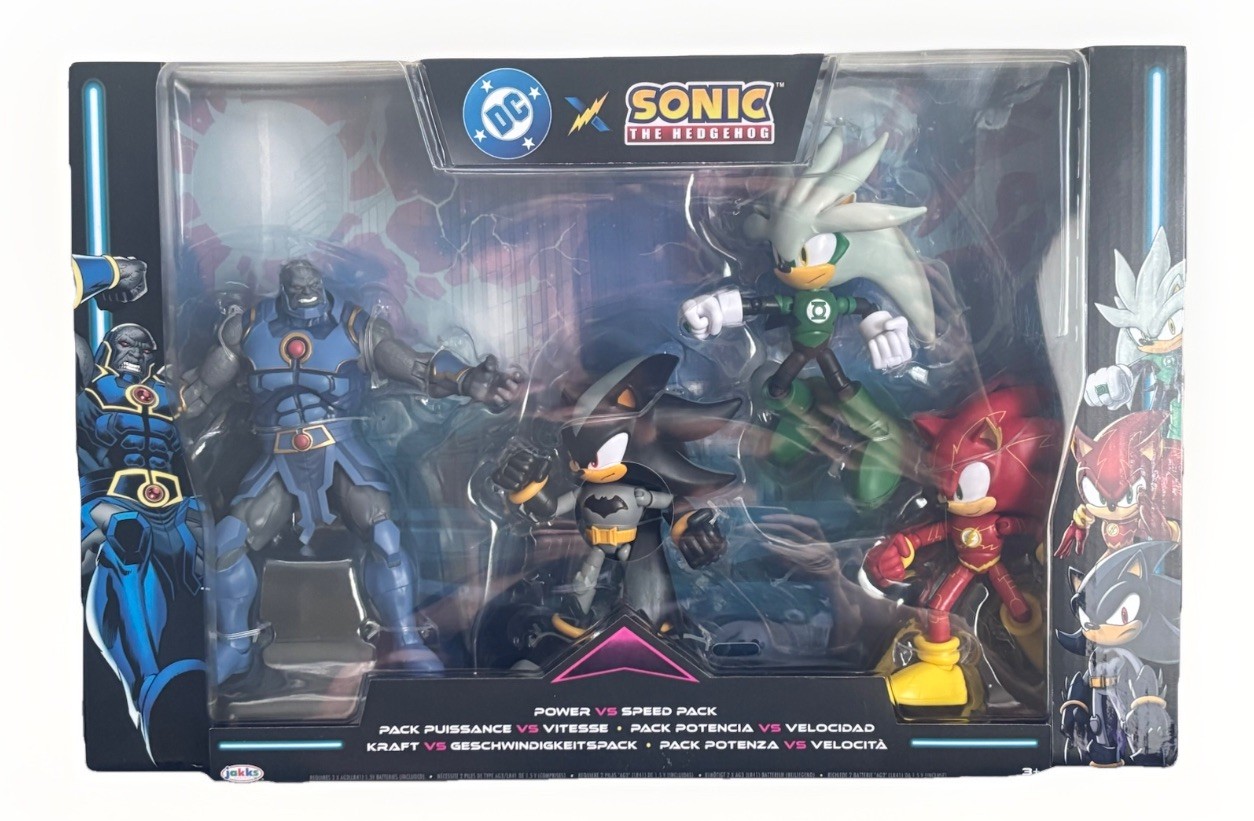 DC x Sonic the Hedgehog 5&Prime; Action Figure Multipack Power vs Speed 4 Pack IN HAND