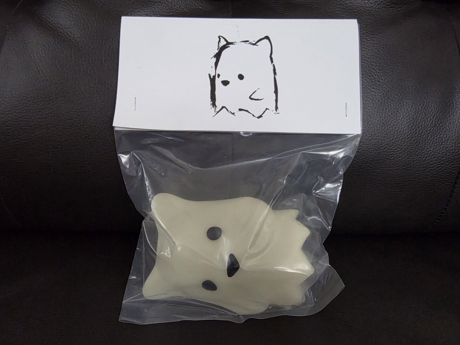 GHOSTBEAR XL GID GLOW 5&Prime; Soft Vinyl Sofubi Figure by LUKE CHUEH Munky King GITD