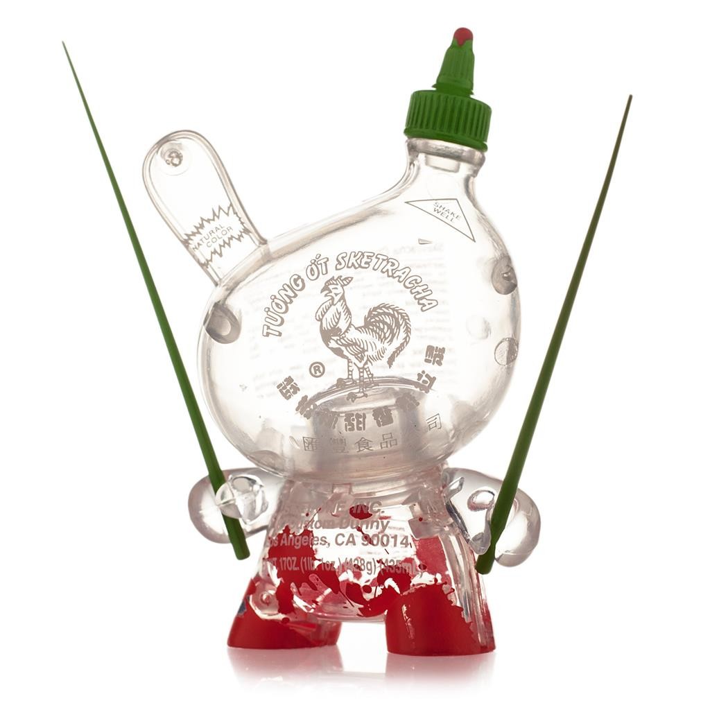 SKETRACHA 3&Prime; DUNNY EMPTY CLEAR VERSION DESIGNER VINYL MINI FIGURE KIDROBOT