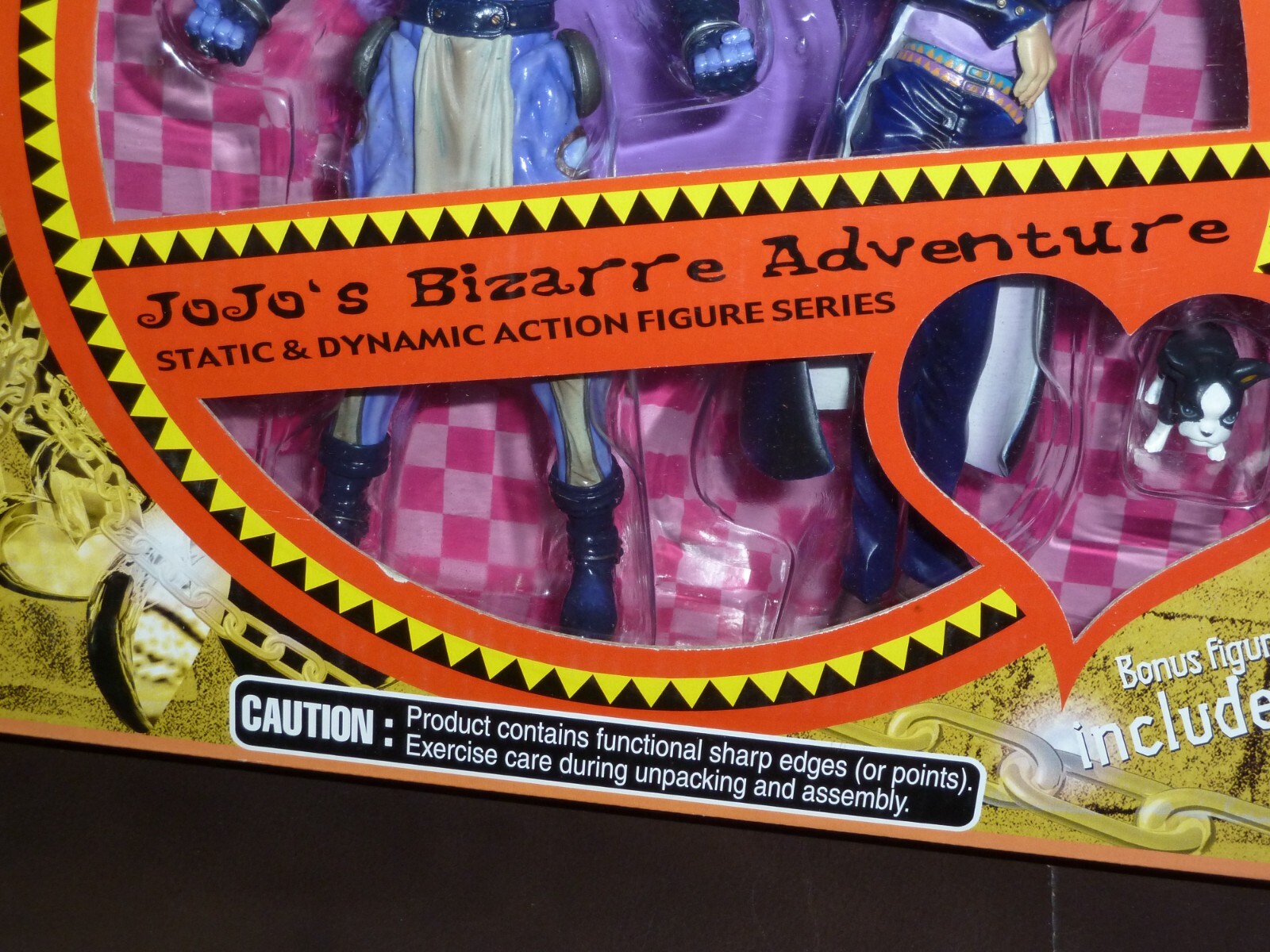 JOJO&rsquo;S BIZARRE ADVENTURE #1 STATIC AND DYNAMIC ACTION FIGURE SERIES boxed
