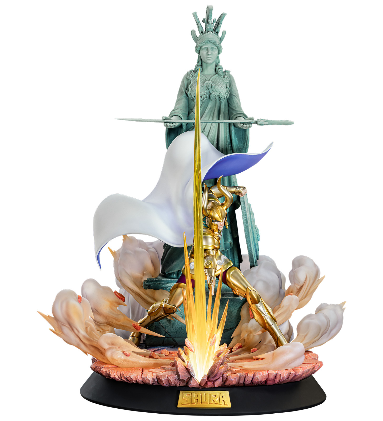 Saint Seiya Capricorn Shura HQS+ 1/4 Knights Of The Zodiac Gold Statue Tsume