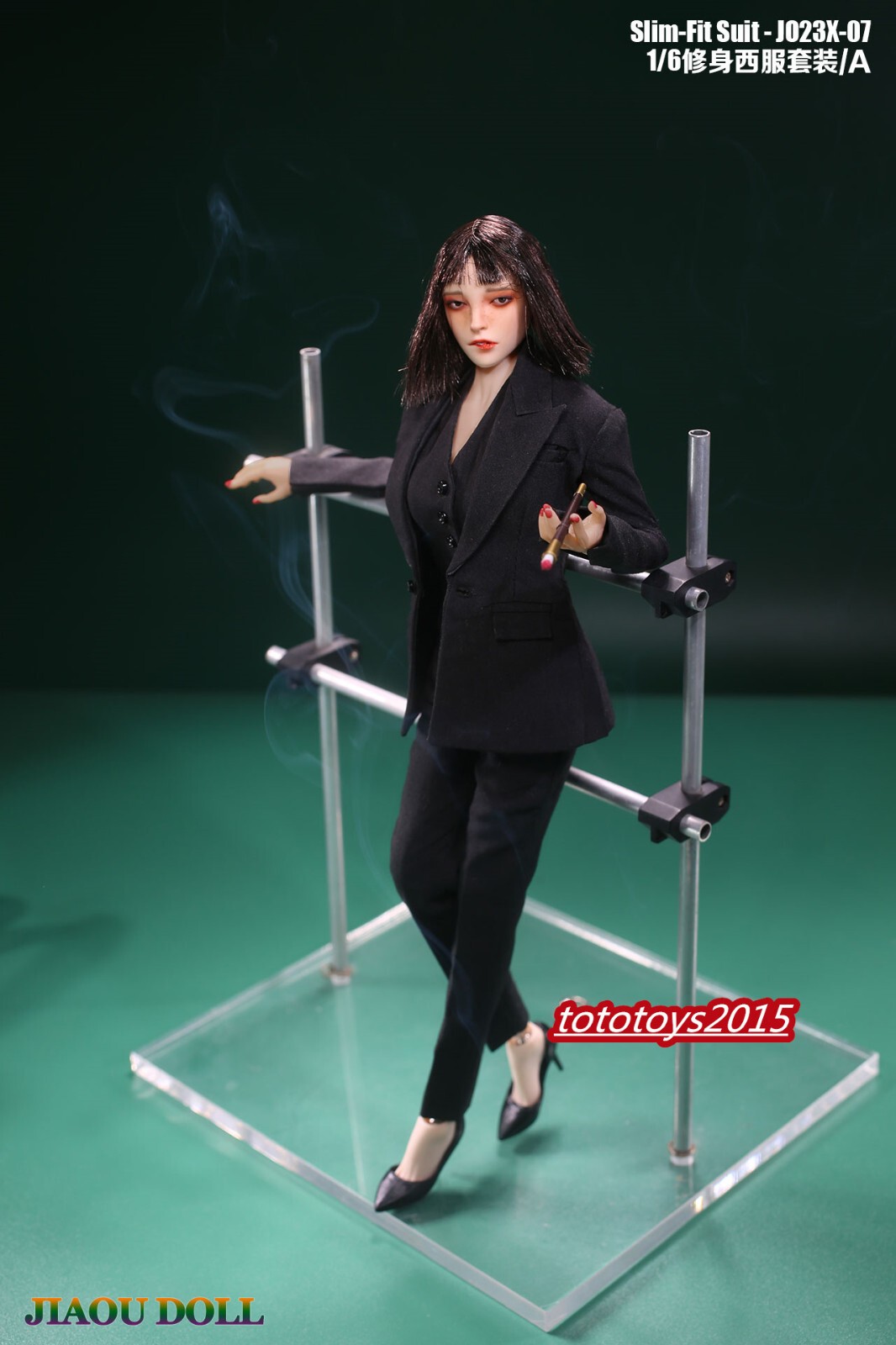 JO23X-07A 1/6 Slim Suit Coat Pants Vest Clothes Set Fit 12 »Female PH TBL Figure