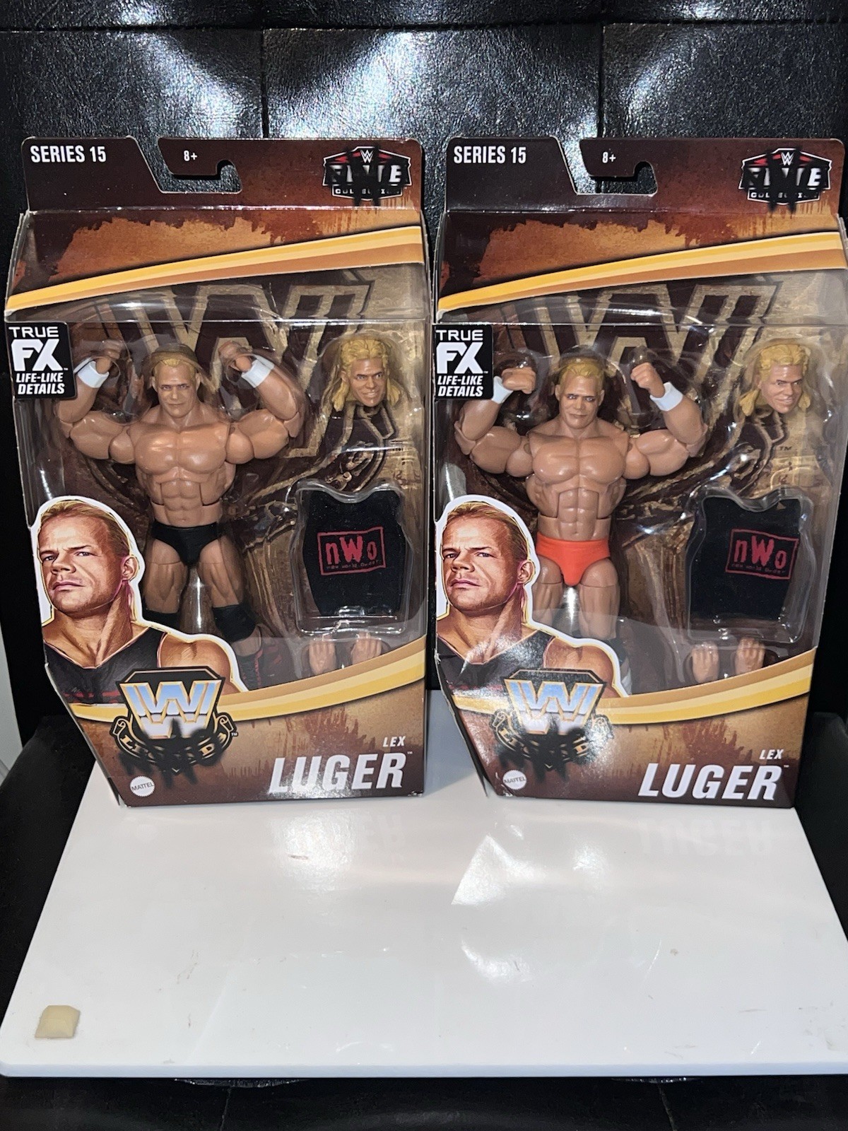 WWE Elite Legends Series 15 Lex Luger nWo *CHASE* Figure And Base Lot – NEW
