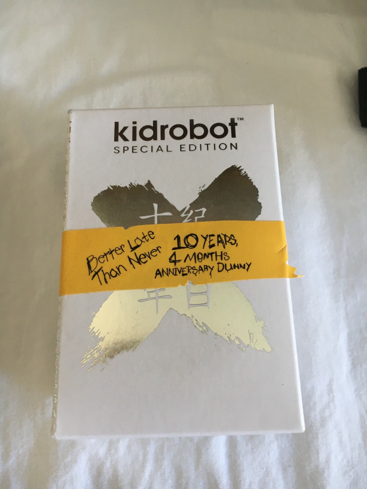 Kidrobot Special Edition 10th Anniversary DUNNY 3&Prime; 10 Years 4 Months SILVER NEW 