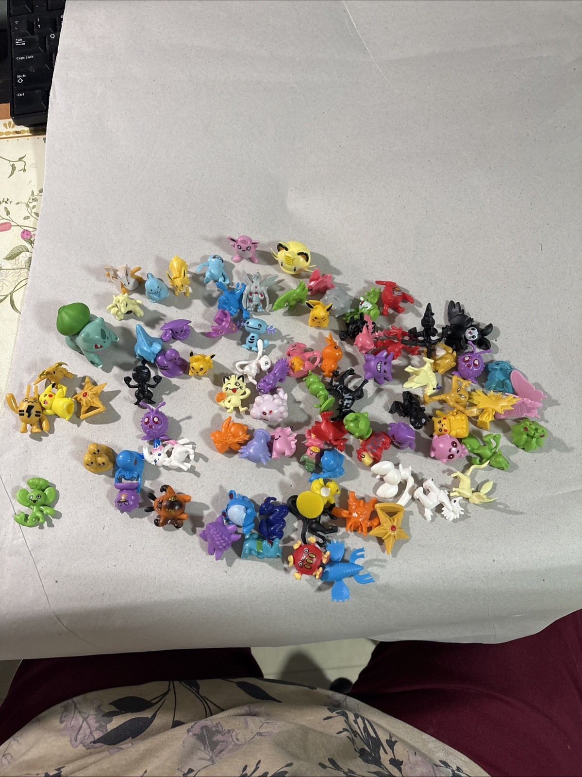 Pokemon Miniature Mini Tiny Figures Lot of 82 Toys Assorted 1 Inch Tall