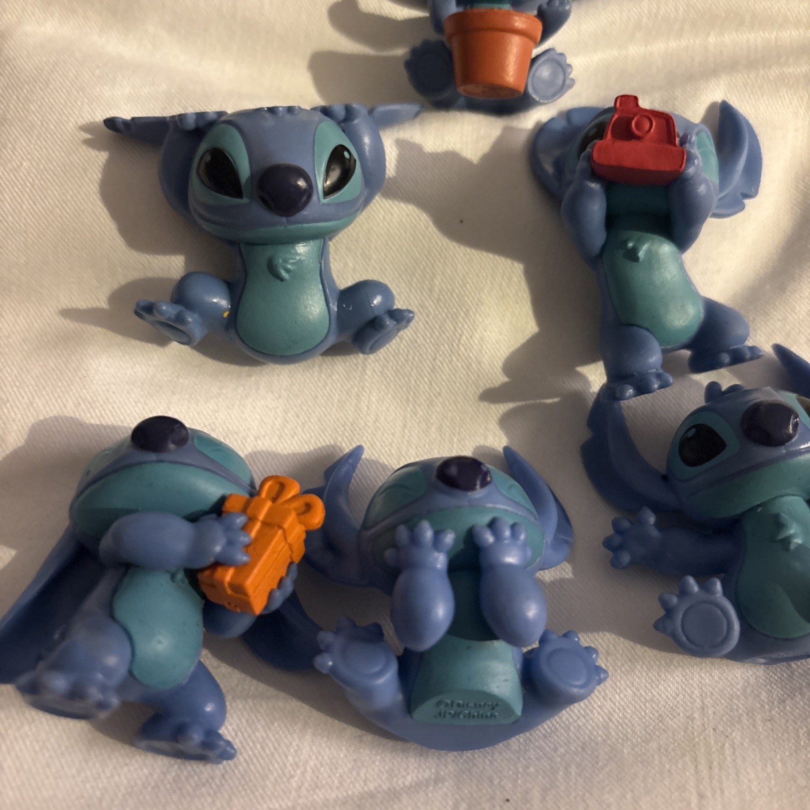 Lilo & Stitch Lot 8 Stitch Solid Small Disney Set Of 6 Flower Pot Present (o17