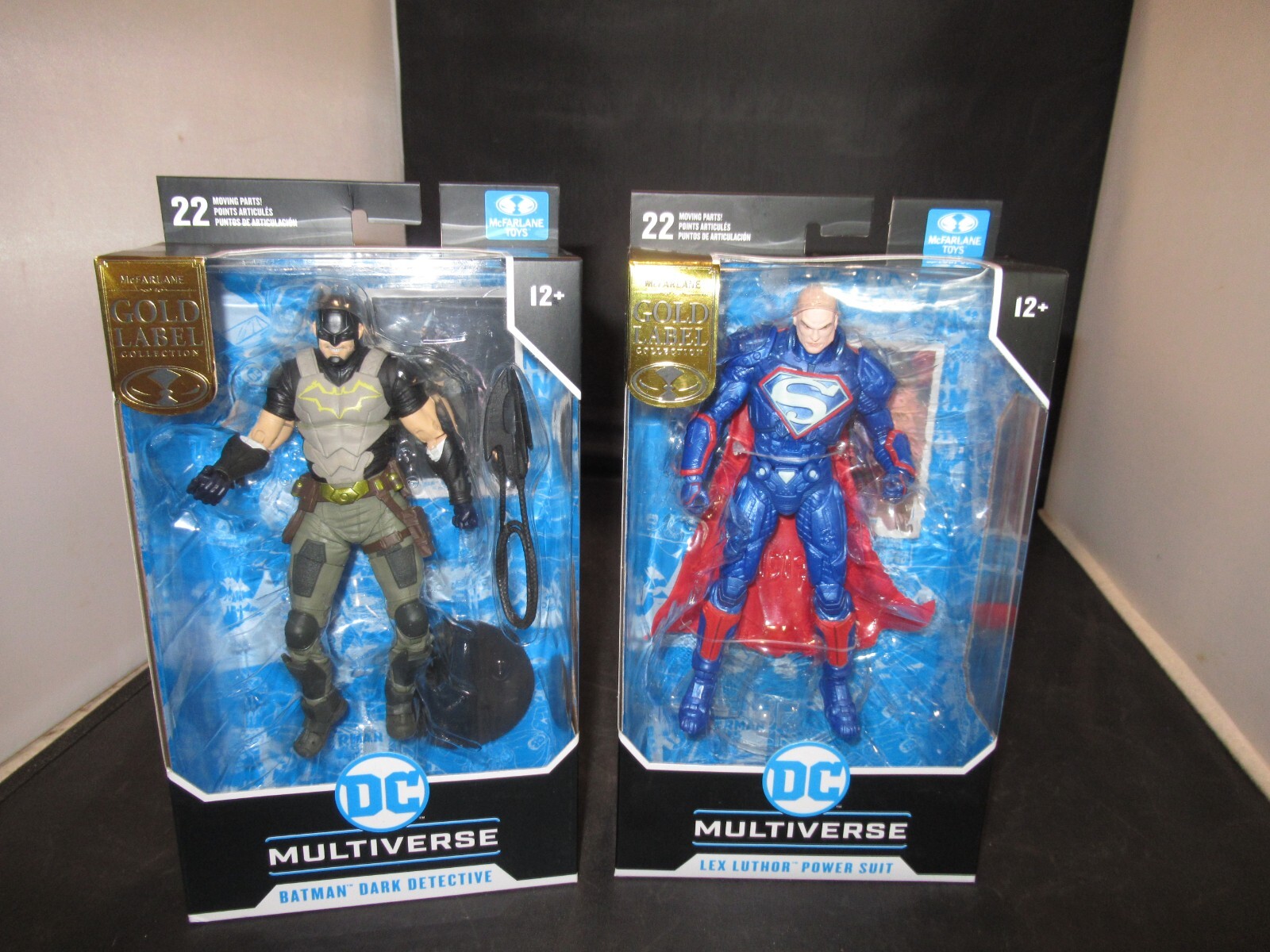 DC Multiverse Lex Luthor Power Suit & Batman Dark Detective Gold Label
