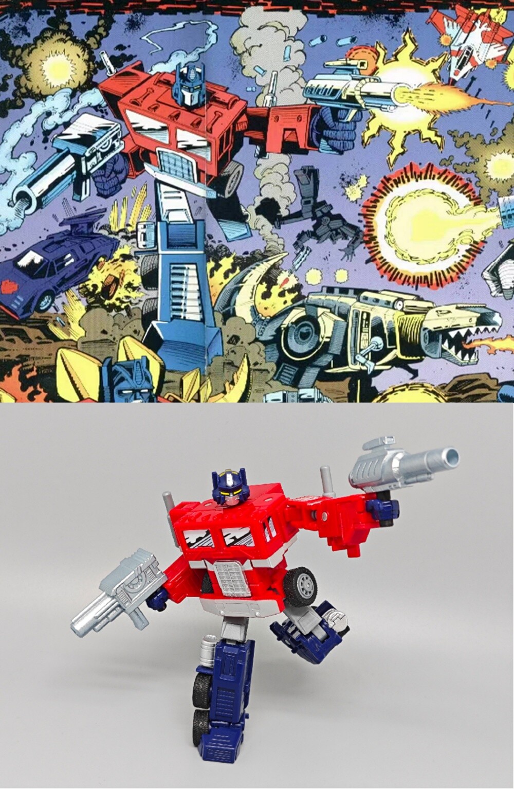 3D DIY Comic Gun Sticker Upgrade Kit For Legacy United G1 OP Prime Grimlock