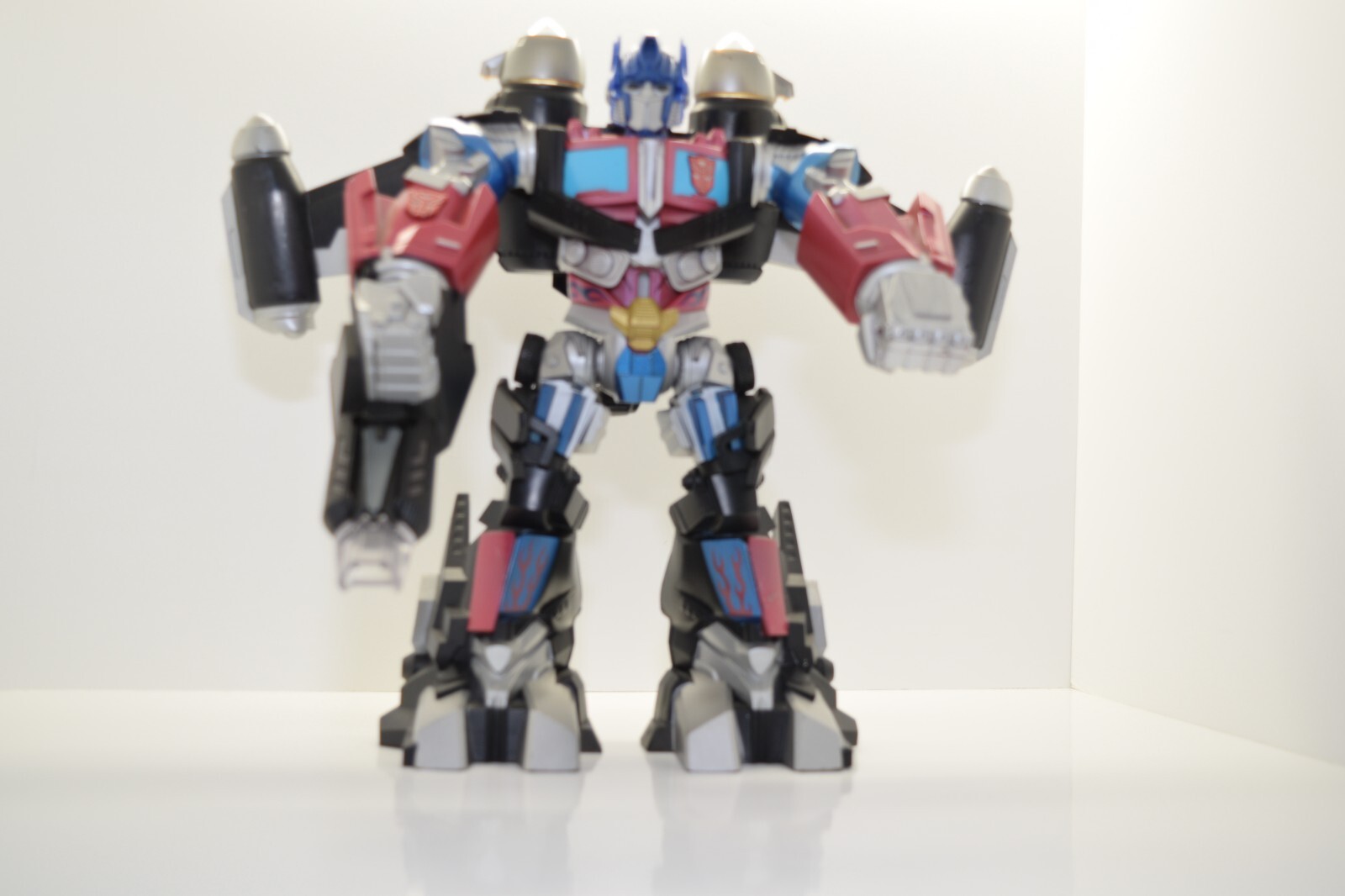 2008 Hasbro 12&Prime; OPTIMUS PRIME Transformers Mega Power Bot Kid Toy Sounds TESTED