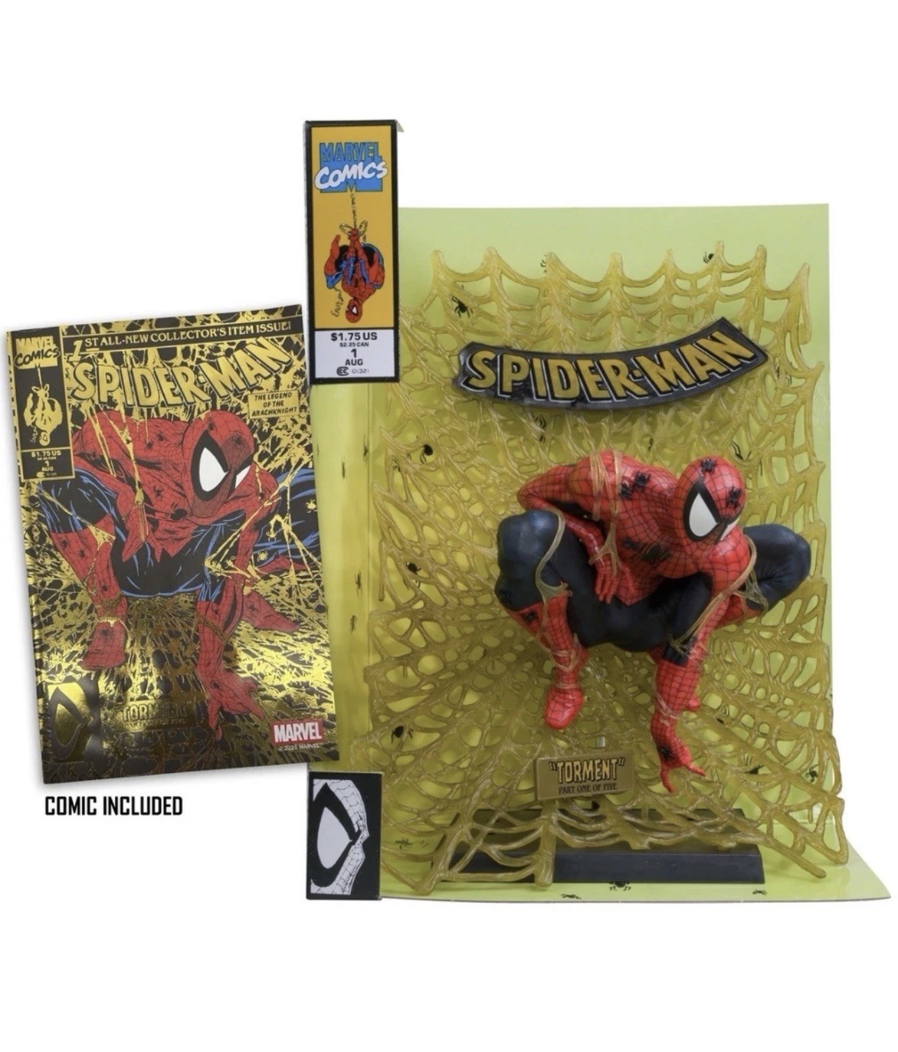 McFarlane Toys Spider-Man #1 Black & Gold Edition Gold Label D23 EXCLUSIVE
