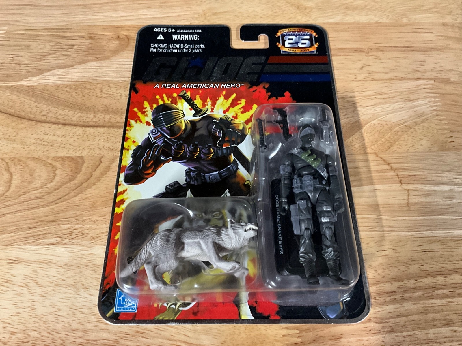 GI Joe 25th Anniversary Commando Snake Eyes with Timber Card, Stalker figure lot