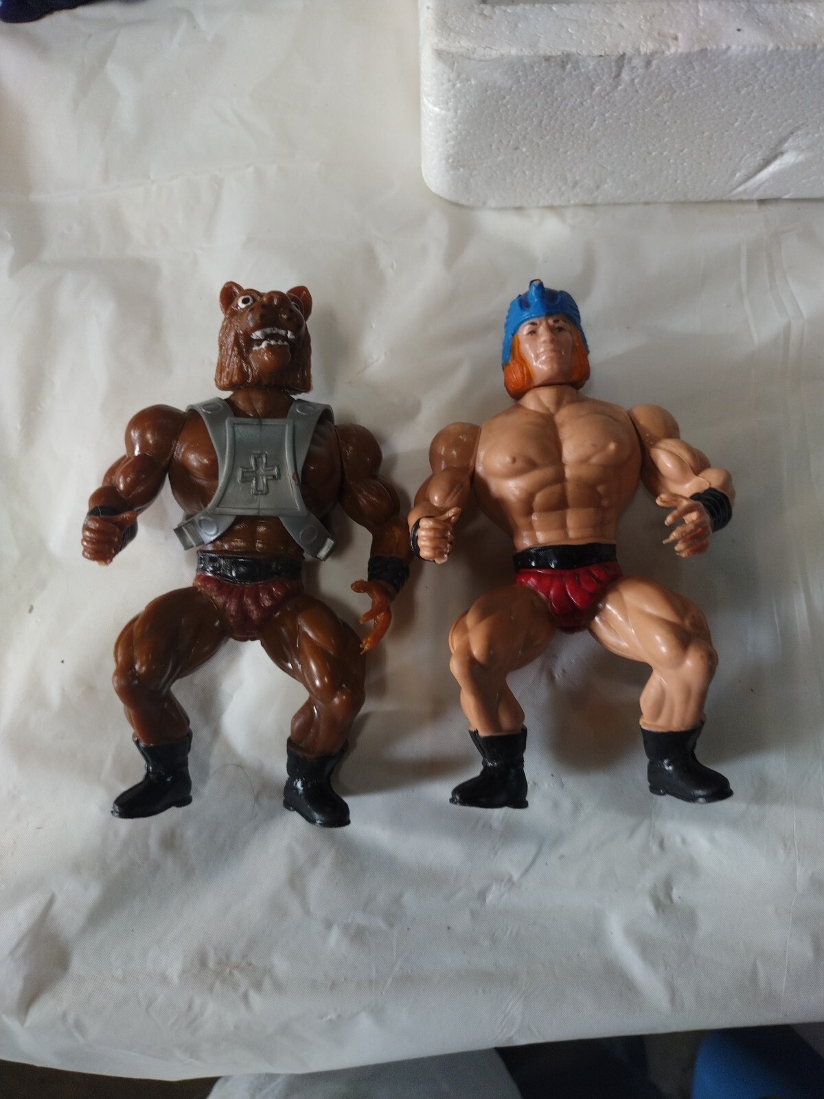 Rare Bundle Galaxy Warriors Wolf Anubi Heman Knock Off Action Figures 1985 MOTU