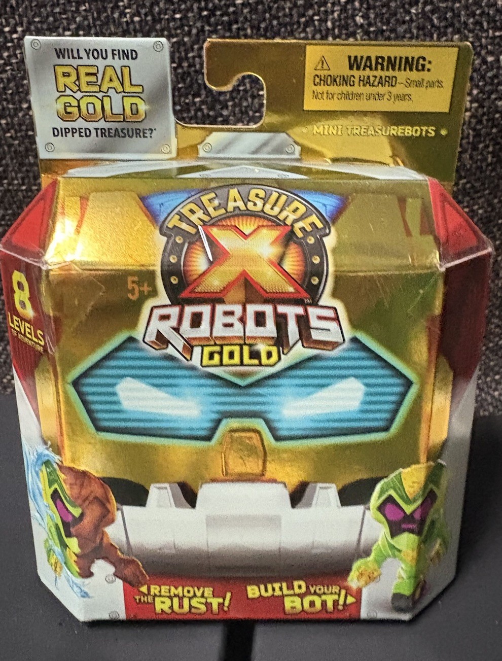 TREASURE X MINI ROBOTS GOLD – Remove the RUST AND BUILD YOUR BOT – New In Box