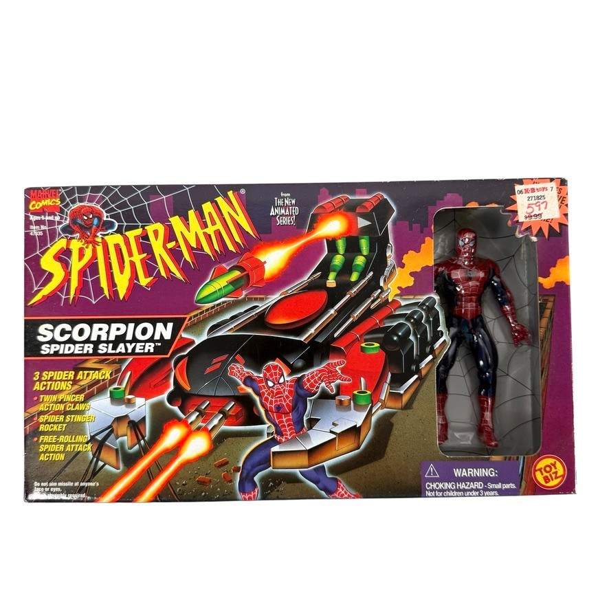 Spider-Man the Animated Series Scorpion Spider Slayer 1996 SEALED NEW