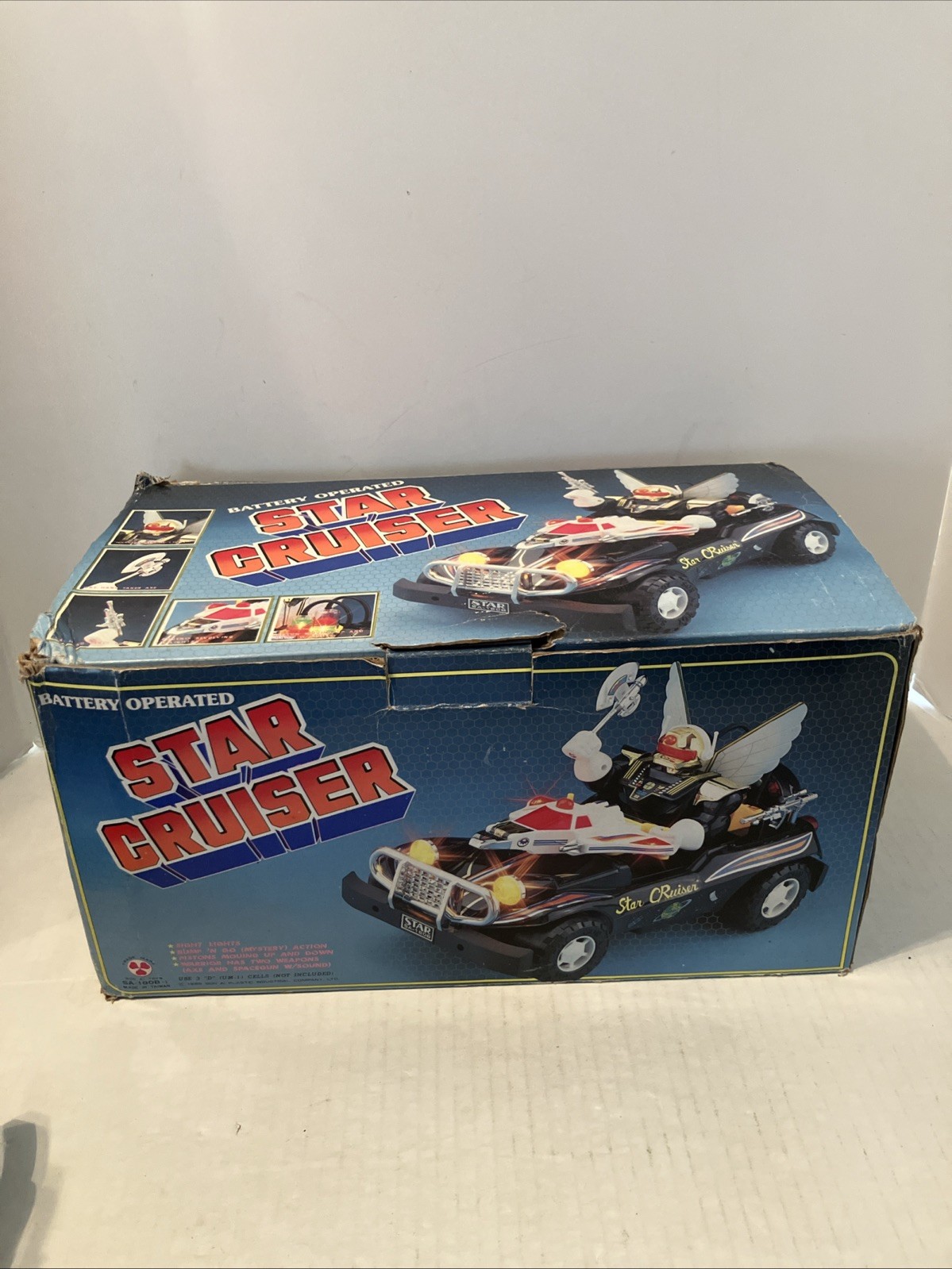 1985 Son AI Toys STAR CRUISER SA-180 Battery Operated Robot Car Toy-READ Desc