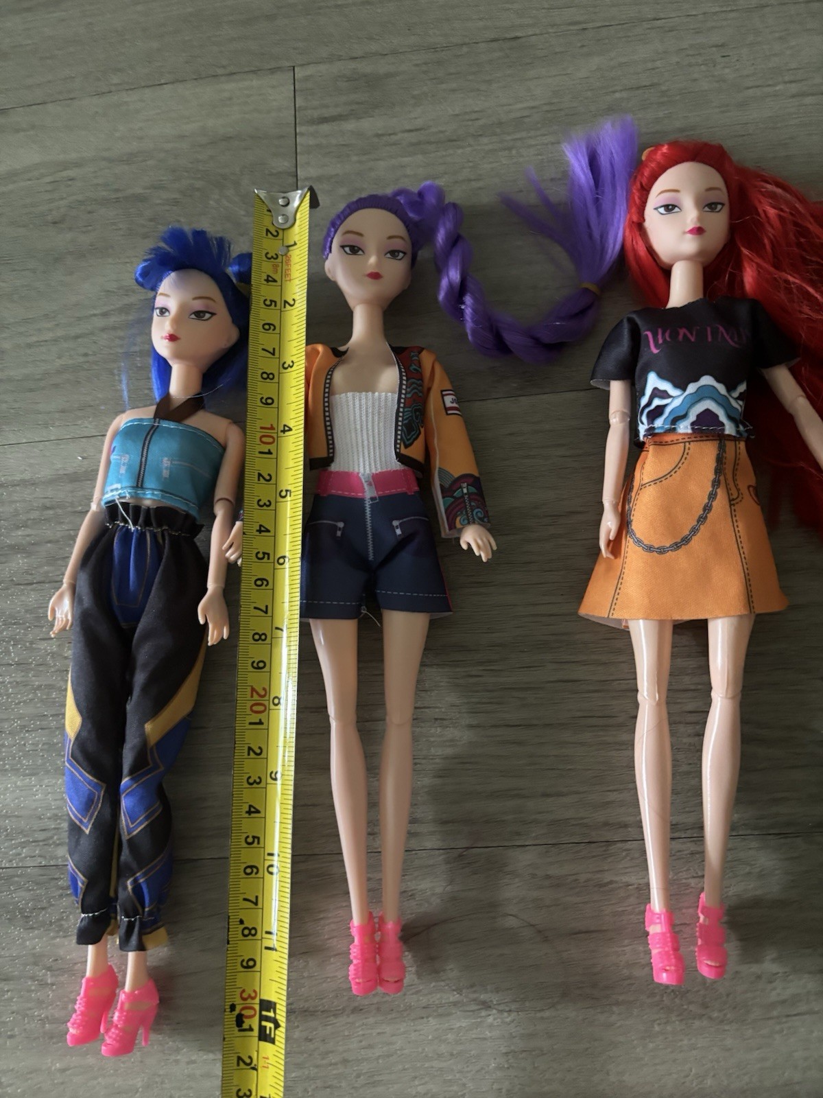 Cosplay Kpop Demon Hunters Dolls Moveable Joint Collectible Figure 3 Pieces