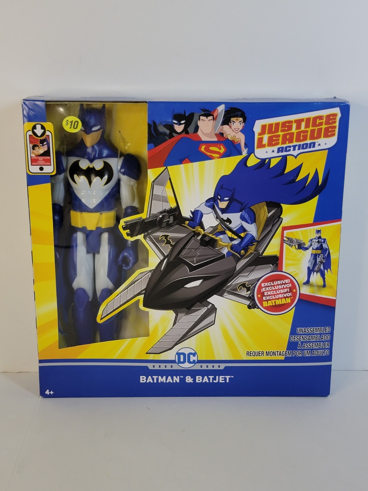JUSTICE LEAGUE ACTION BATMAN & BATJET ACTION FIGURE 12&Prime; Exclusive Batman 2017