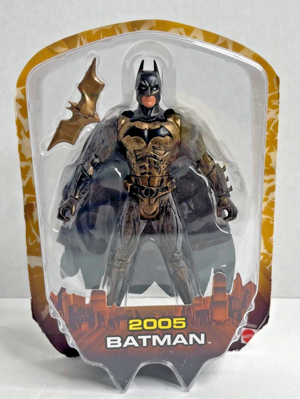 Batman Bronze Action Figure 2005 Mattel DC. Comics w/ Cape Partial Package