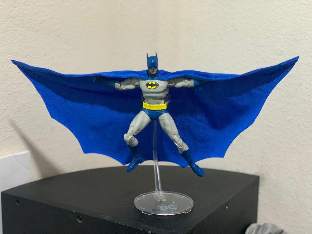 Custom Batman DC Multiverse Knightfall 1/12 Mcfarlane Wired Cape NOT FIGURE