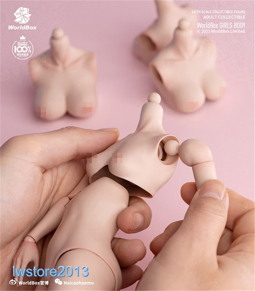 Worldbox 1:6 Big Bust Breast Replacement Cover Model For 12 » Female Figure Body