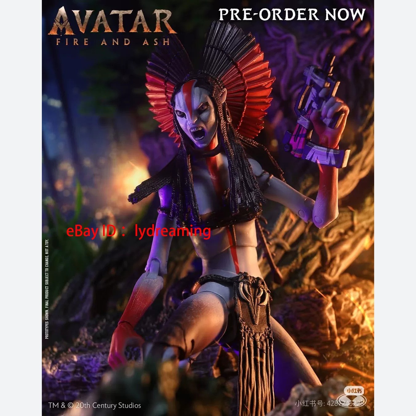 McFarlane Avatar Fire and Ash Varang 1/10 Scale Limited Edition Action Figure