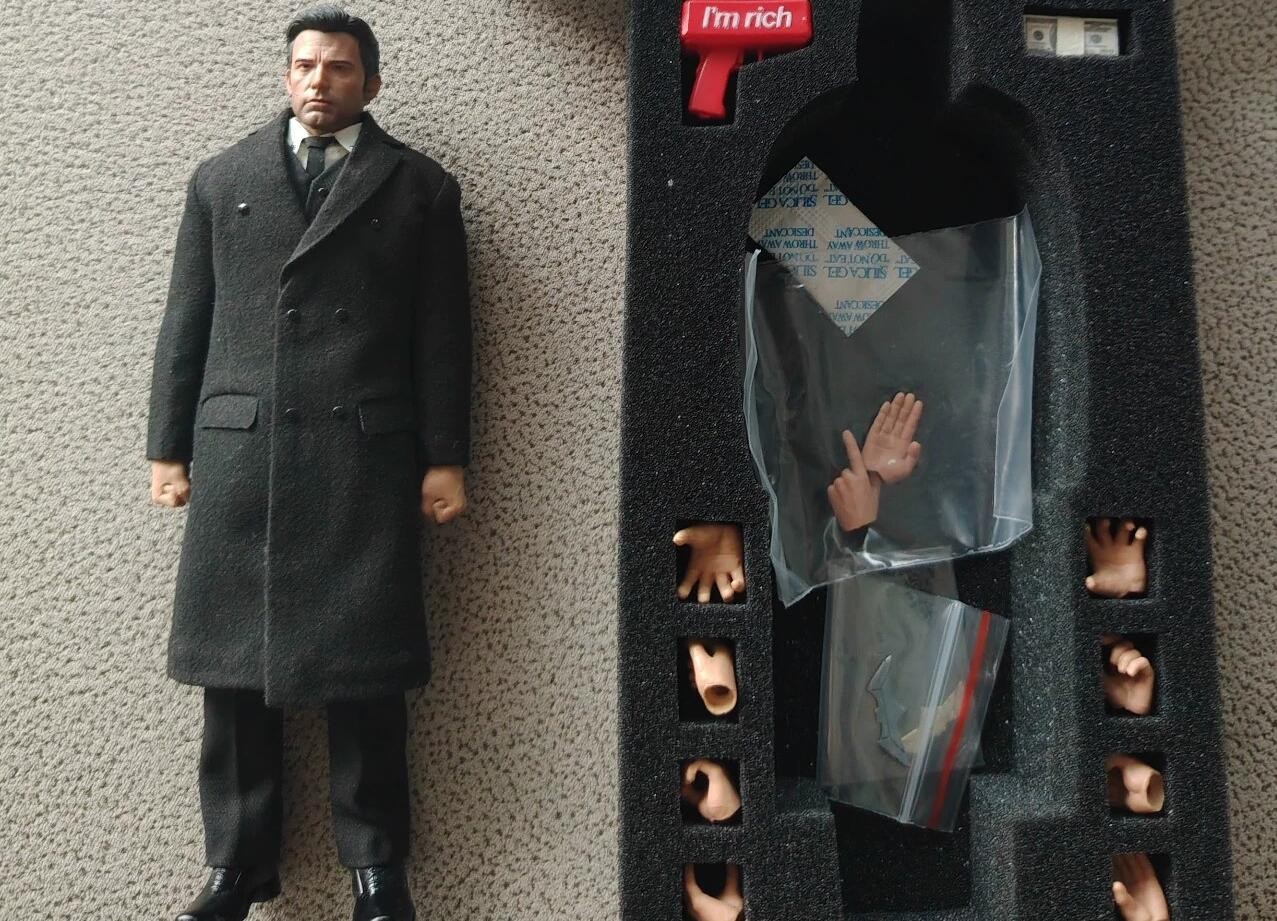 nota studio Ben Affleck Bruce Wayne 6in Action Figure Doll Model 0506