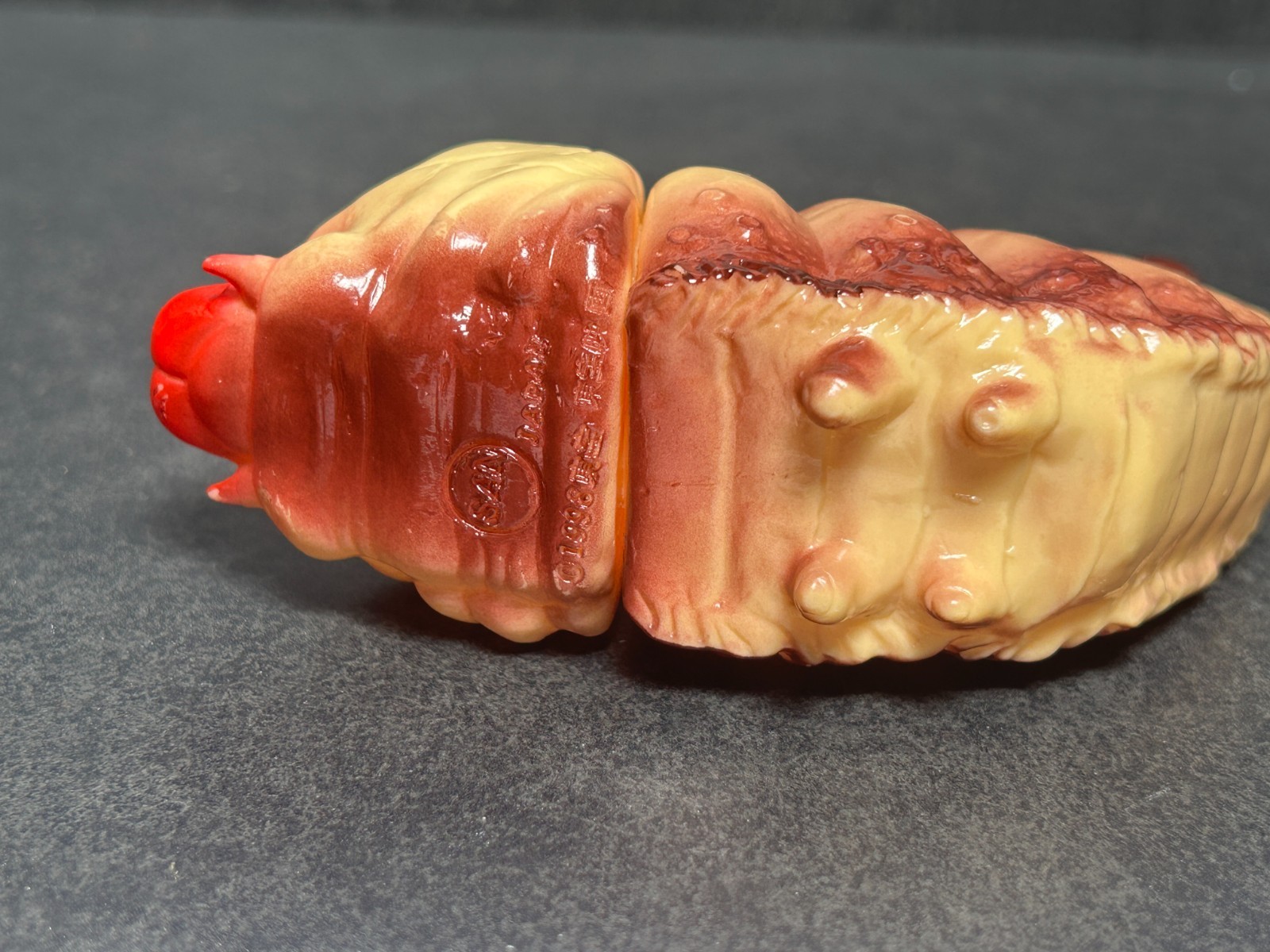 Marusan Mothra Larva Sofubi 6.3&Prime; Soft Vinyl Figure Godzilla 1998 w/ Header & Bag