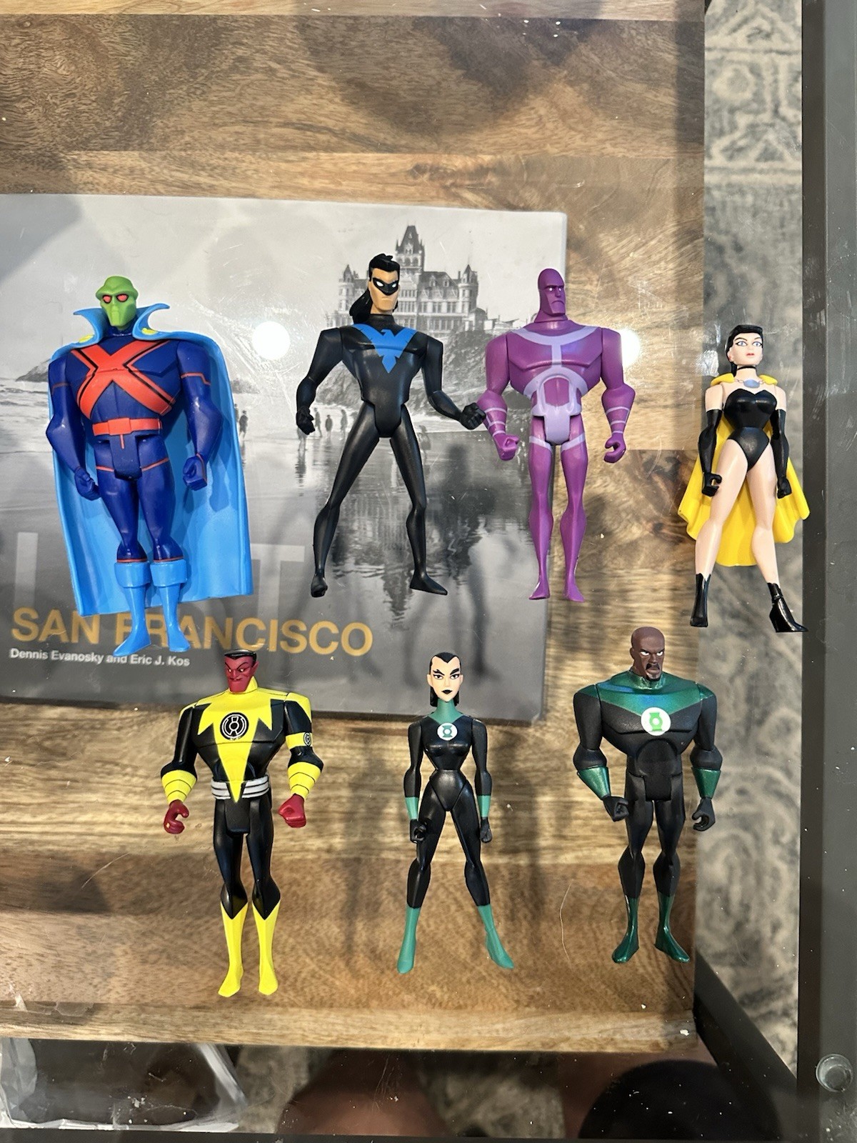 DC Universe Justice League Unlimited martian manhunter jon stewart nightwing Set