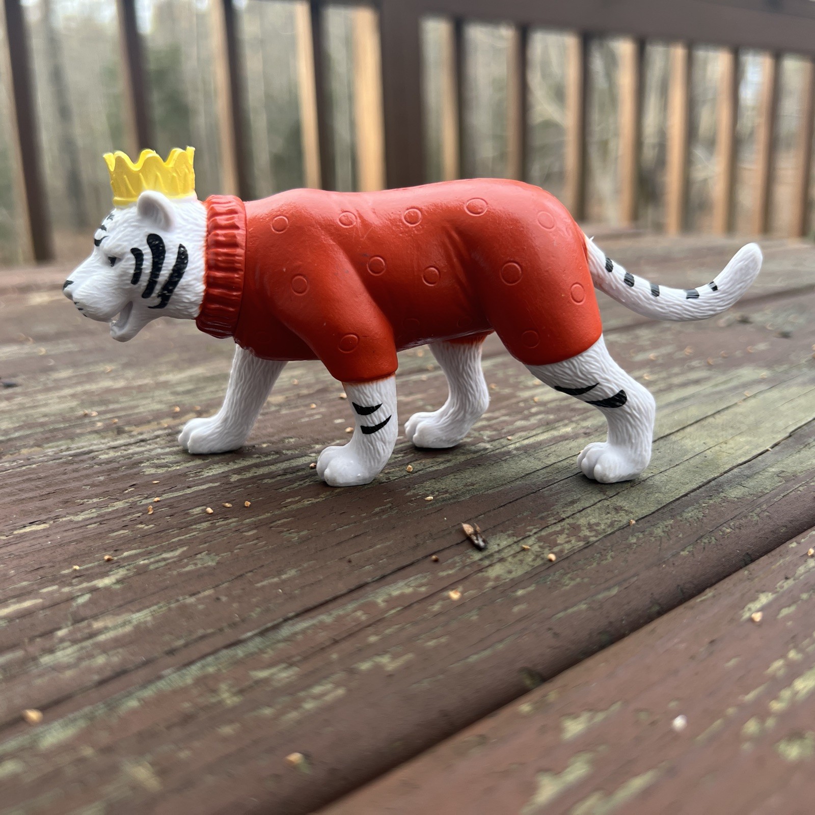 Ankyo Kidcore Whimsical Multicolor Circus Animal Tiger Figure Toy, Cake Topper