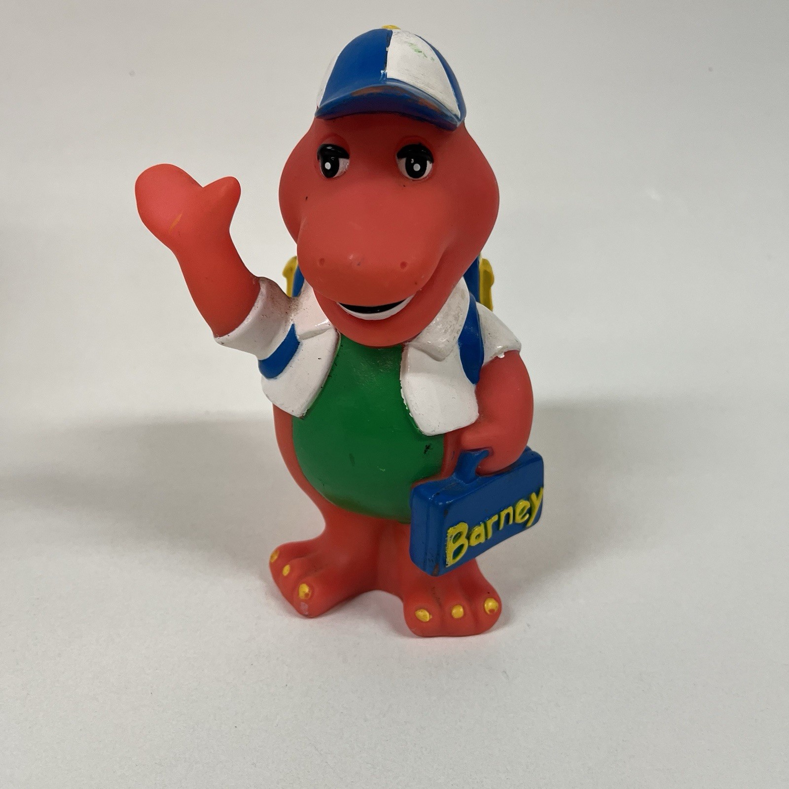 Vtg 1992 Lyons Group 7&Prime; Barney Purple Dinosaur Coin Piggy Bank Back to School