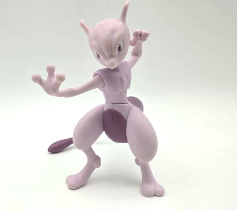 Pokemon Mewtwo Jazwares WCT Battle Feature Figure Wicked Cool Toys 4.5&Prime; Scale