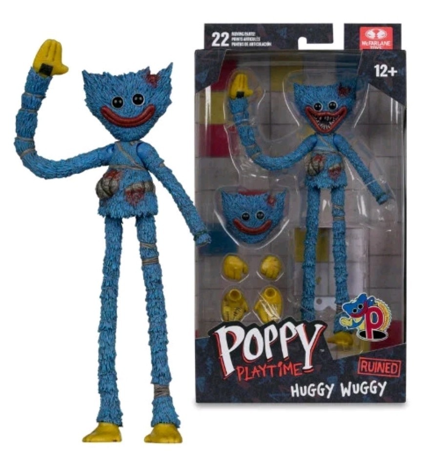 New McFarlane Toys MOB Poppy Playtime Ruined Huggy Wuggy 7&Prime; Action Figure