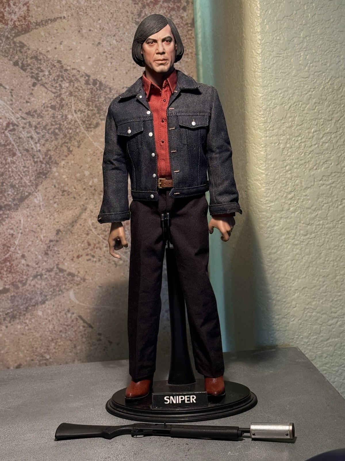 Super Rare Custom Iris Balloonman Anton Chigurh No Country For Old Men 1/6Figure