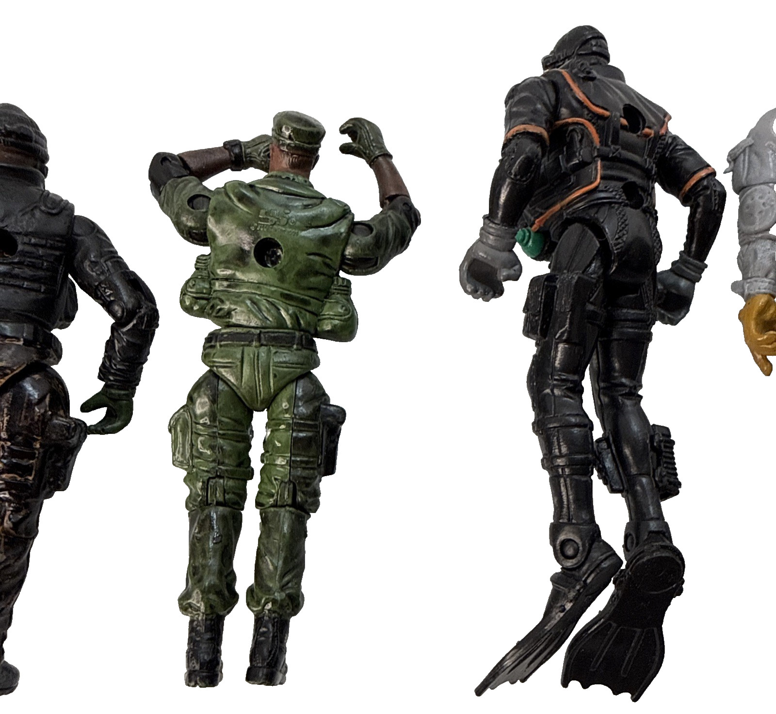 Assorted action figure lot including (7) mixed characters
