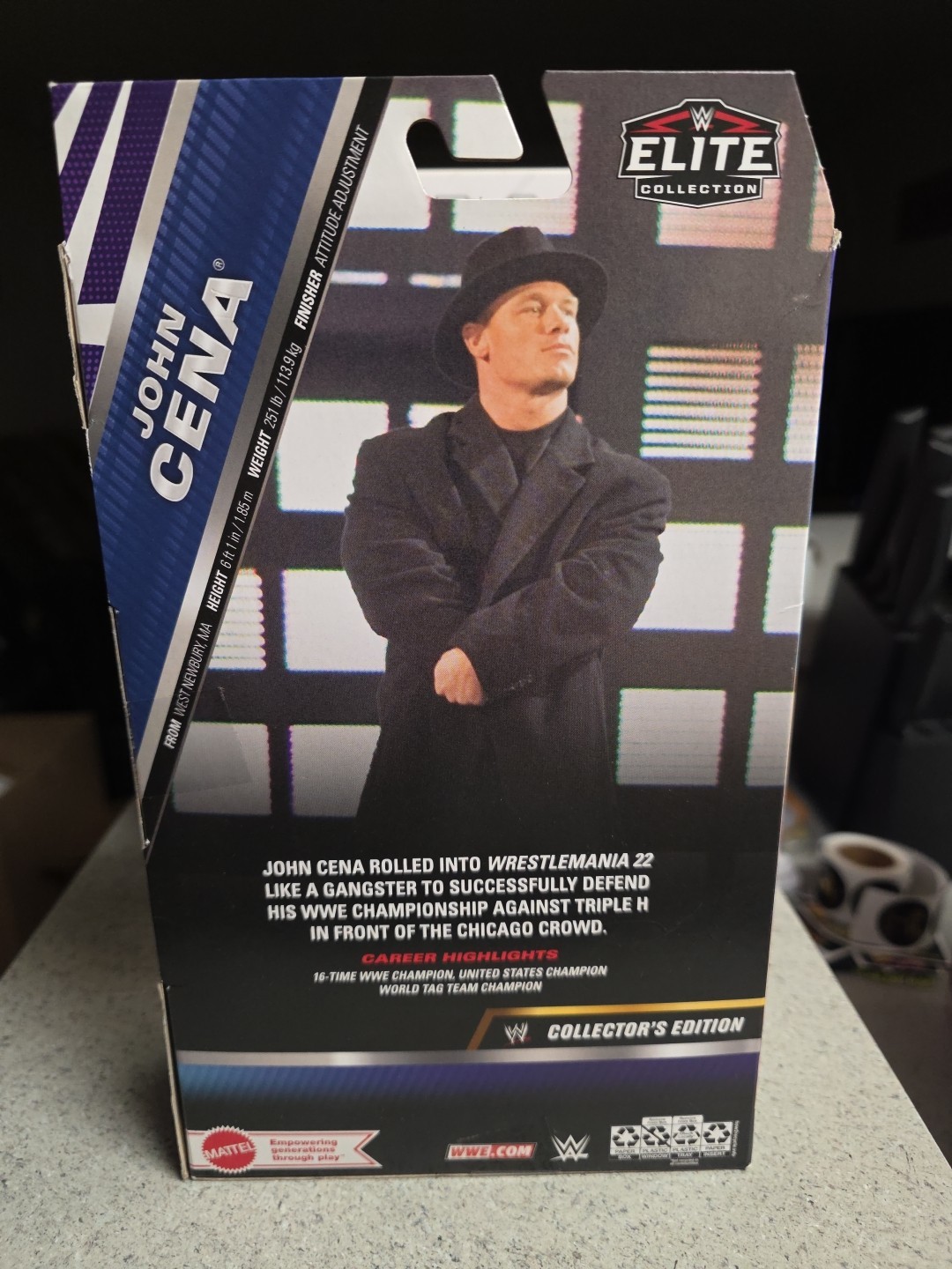 WWE Elite Collection John Cena Collector&rsquo;s Edition Figure