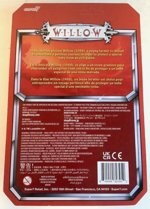 NEW Super7 Willow MADMARTIGAN 3.75in Tall ReAction Figure toy movie val kilmer