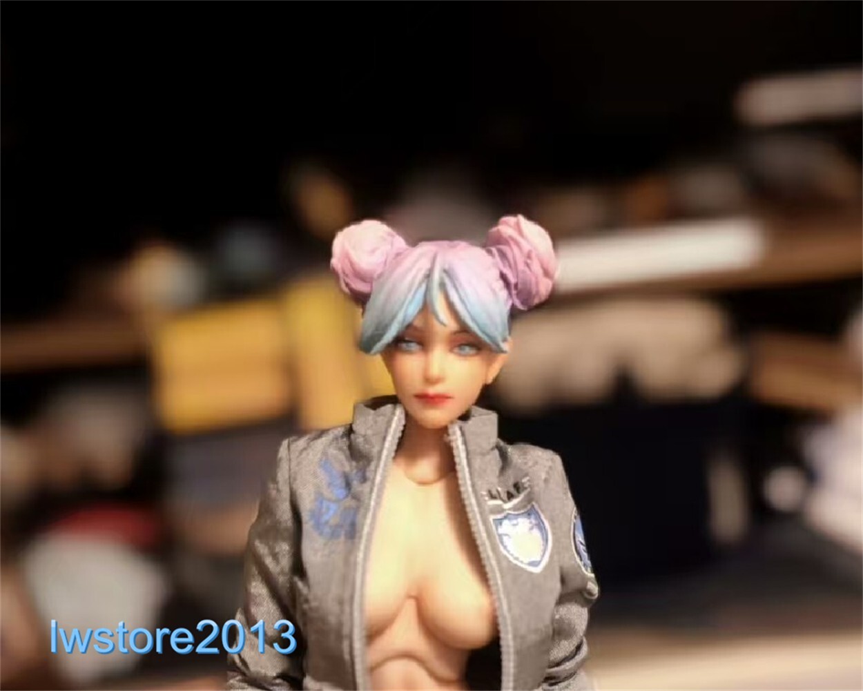 Painted Romankey x COWL 1/12 Girl Head Sculpt For 6&Prime; Female Action Figure Body