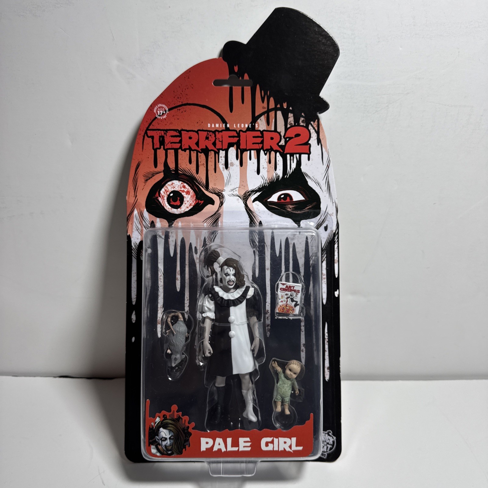 TERRIFIER 2 II PALE GIRL ACTION FIGURE TRICK OR TREAT STUDIOS DAMIEN LEONE NEW