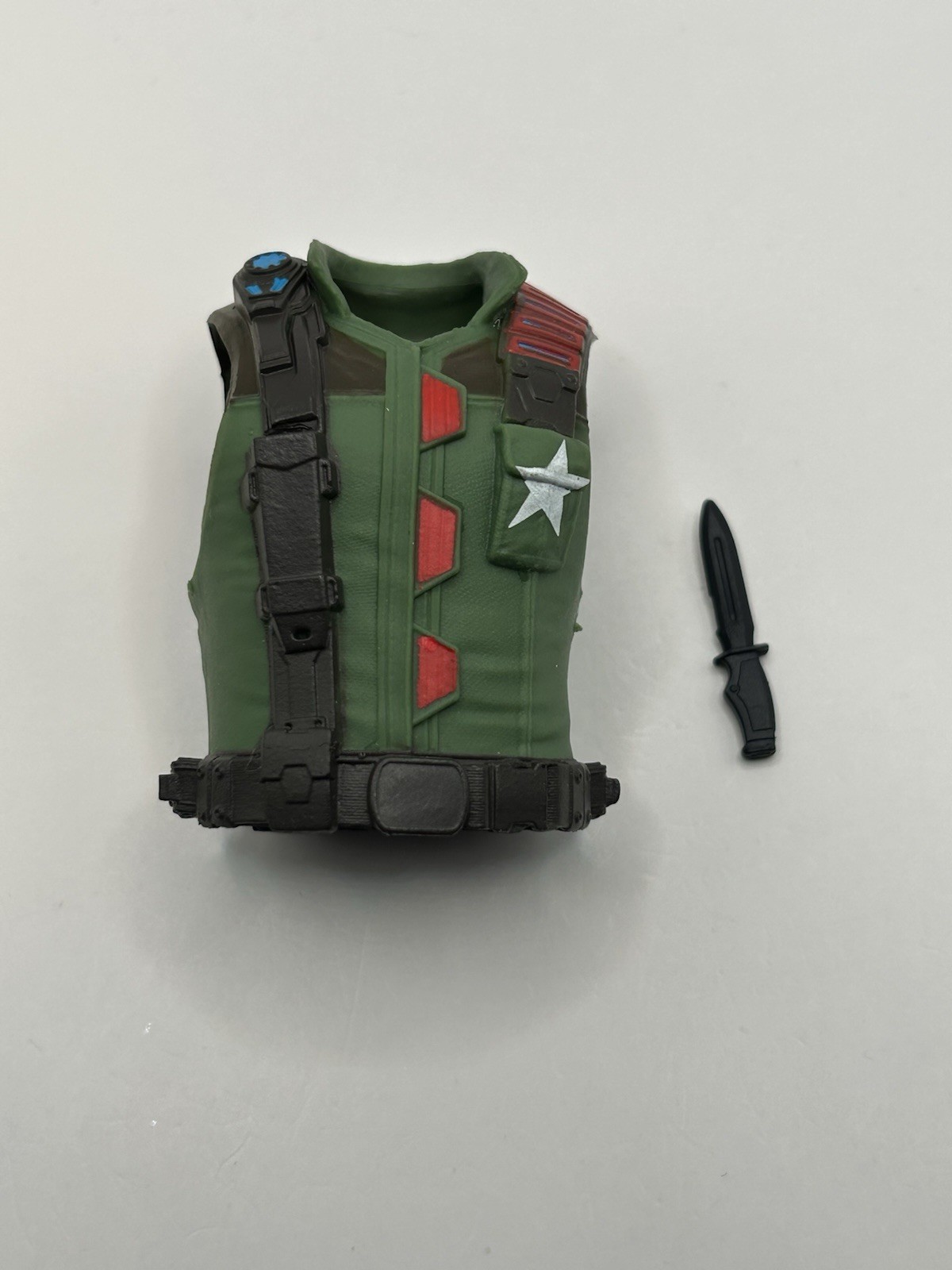 GIJoe Classified Roadblock 01 Field Variant Tactical Vest With Knife 1/12 Scale