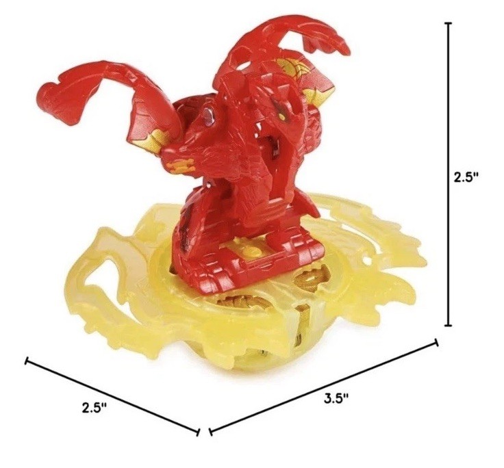 Bakugan Special Attack Dragonoid Spinning Collectible Action Figure Trading Card