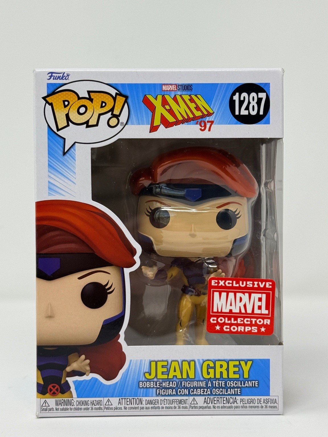 Funko Pop! Jean Grey X-Men &rsquo;97 Marvel Collector Corps Bobble-Head 1287