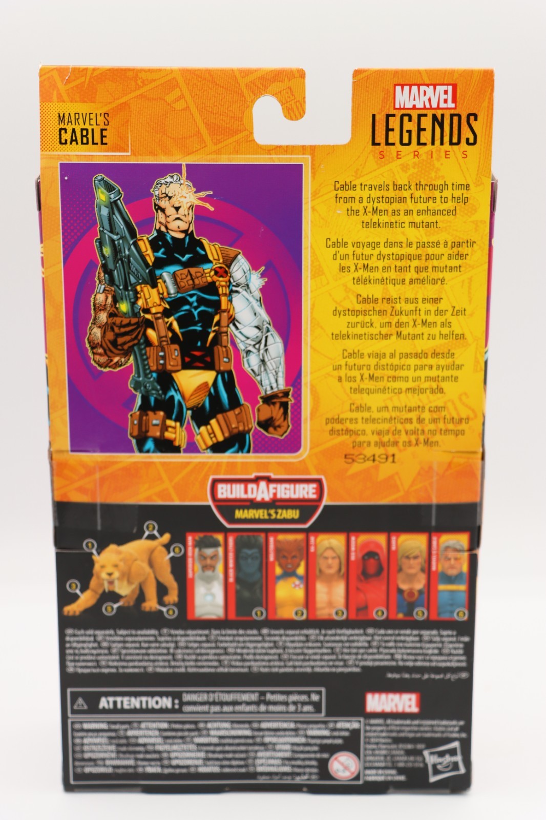 Marvel Legends Cable 6&Prime; Action Figure Build-A-Figure Zabu Hasbro 2024