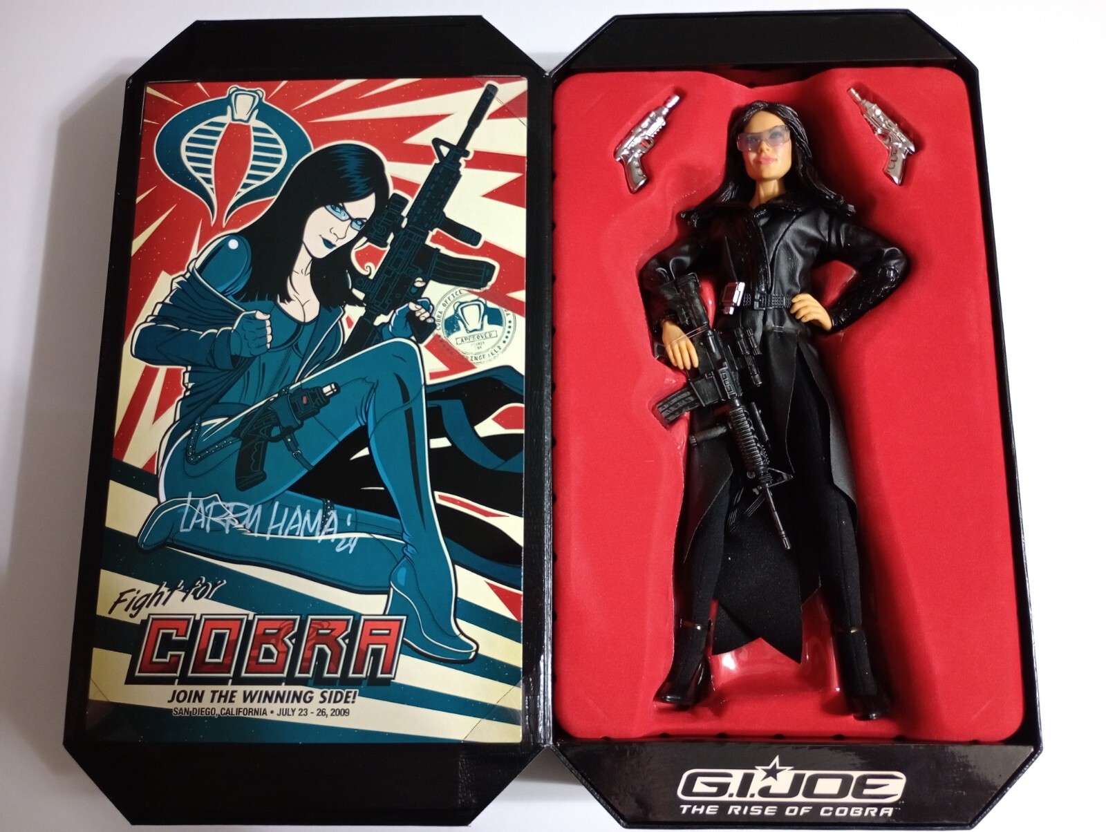 G.I. Joe: The Rise of Cobra – Baroness – SDCC 2009 Signed by Larry Hama COA