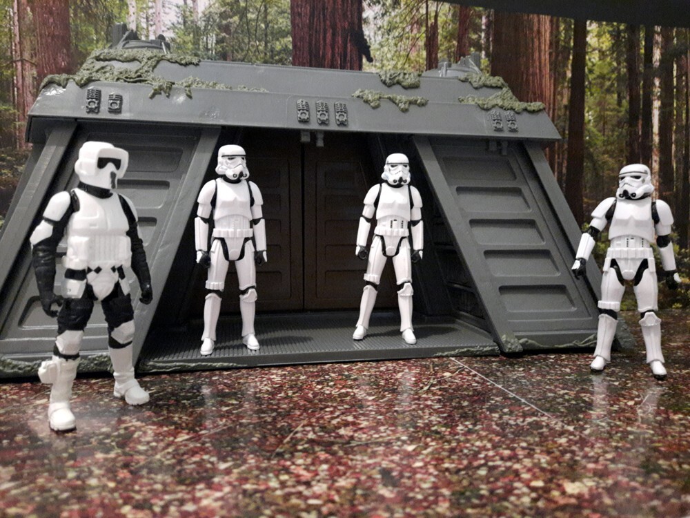 Oversize Endor Forest Backdrop Star Wars TVC Black Series Hasbro Kenner
