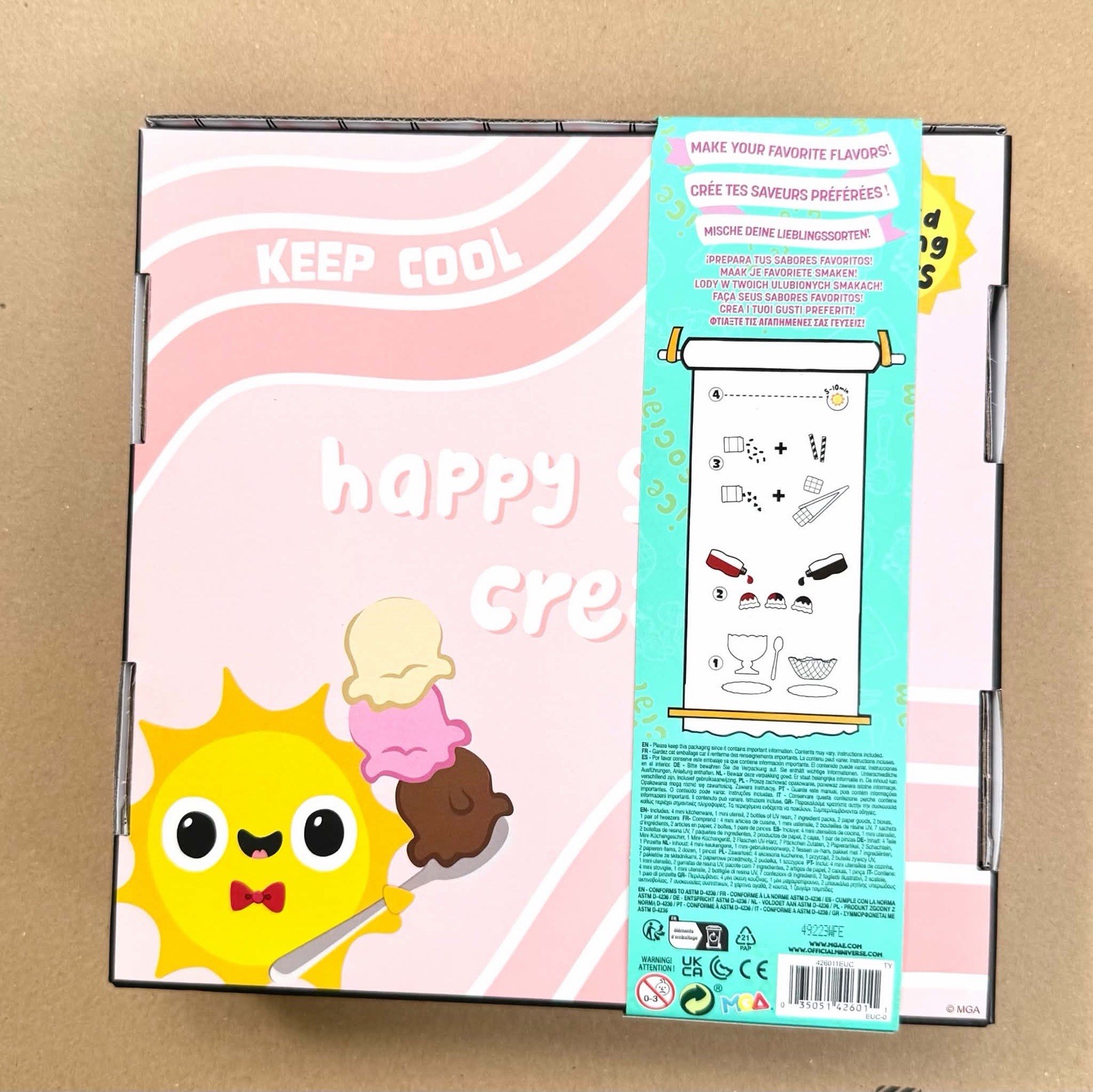 MGA Miniverse Make It Mini Food Ice Cream Social DIY Set NEW