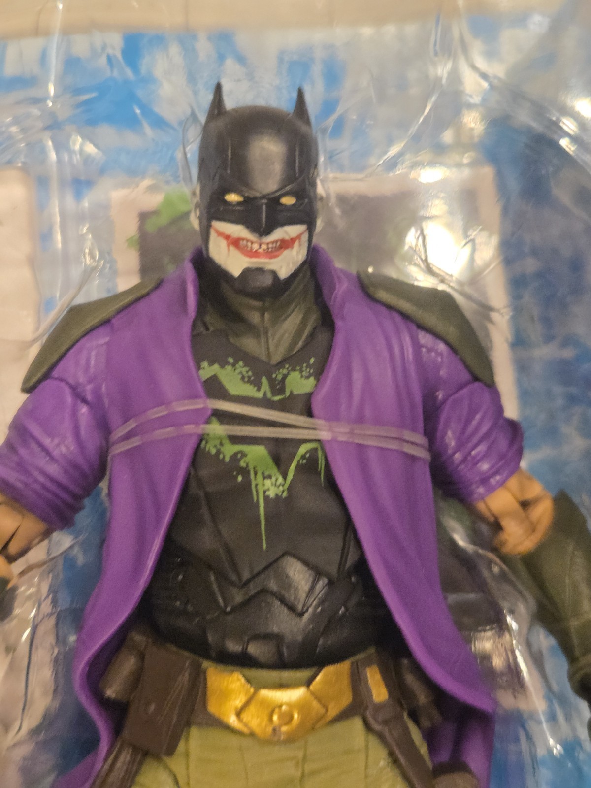 DC Mcfarlane Multiverse Batman Dark Detective Gold Label Jokerized Future State