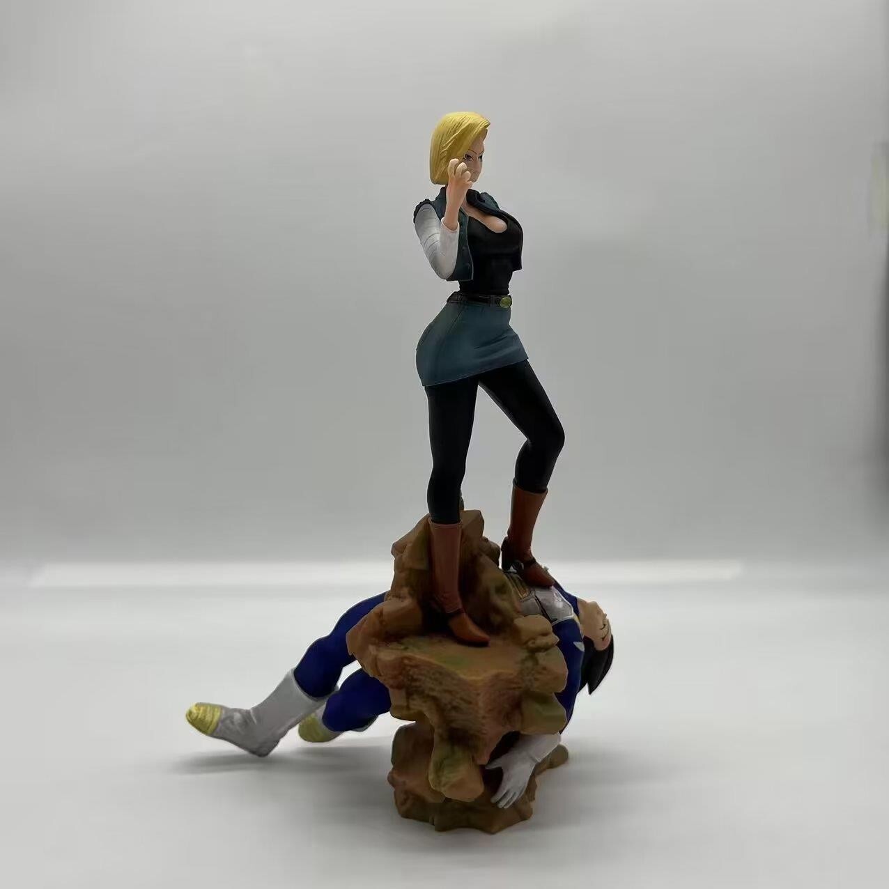 Dragon Ball Z Android 18 Vs Vegeta Anime Figure Gk Statue Model Pvc Doll Toys