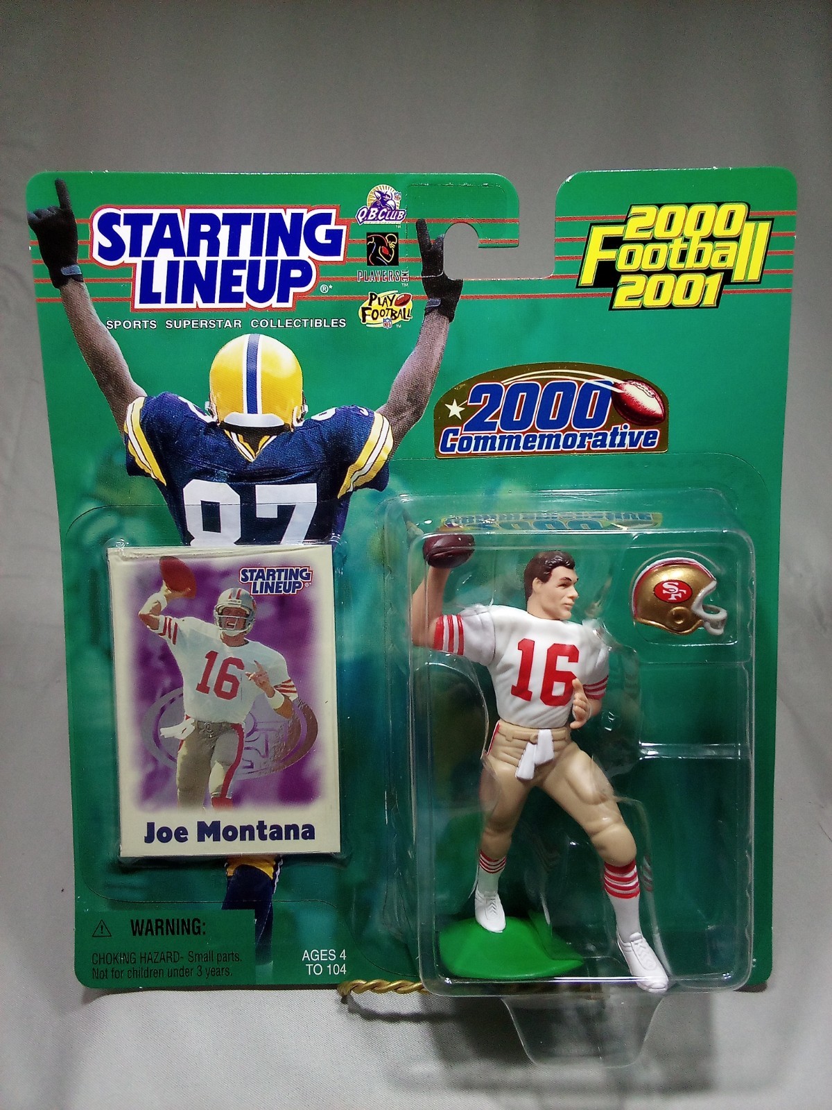 2000 Joe Montana Commemorative Starting Lineup NFL Action Figure (HOF)