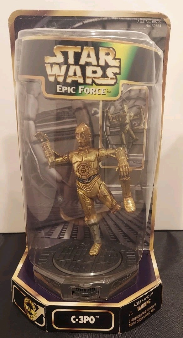 Star Wars Epic Force C-3P0 Rotating Figure 1997 Hasbro 6&Prime; Figure (NOT GRADED)