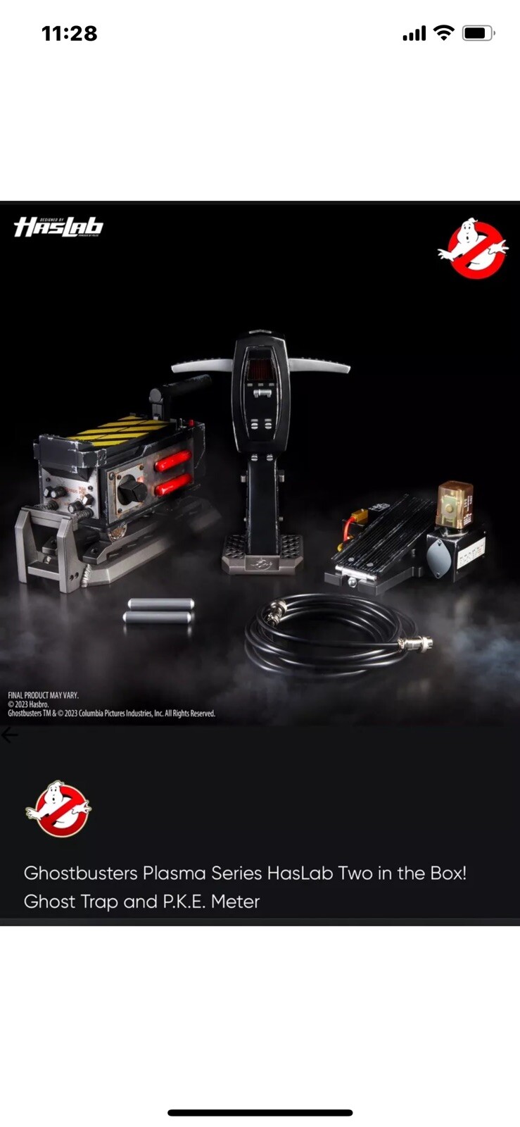 Ghostbusters Plasma Series HasLab Two in the Box! Ghost Trap and P.K.E. Meter